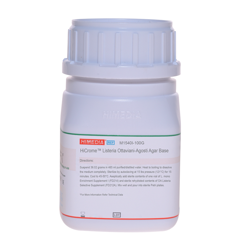 Основа хромогенного агару для лістерій Оттавіані-Агості/ HiCrome™ Listeria Ottaviani Agosti-Agar Base, 100г